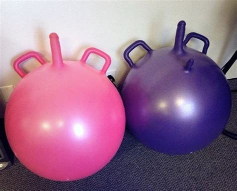 Their yoga balls are available in 5 different colors and five size options 18 inches (for 5&x27; and under), 22 inches (for 5&x27; to 5&x27;6), 26 inches (for 5&x27;6 to 6&x27;), 30 inches (for 6&x27; to 6&x27;5) and 34 inches (for 6&x27;5 and above). . Yoga ball dildo